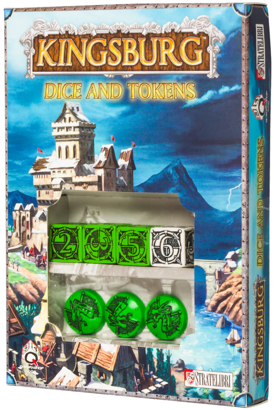 Kingsburg: Dice and Tokens (Green)