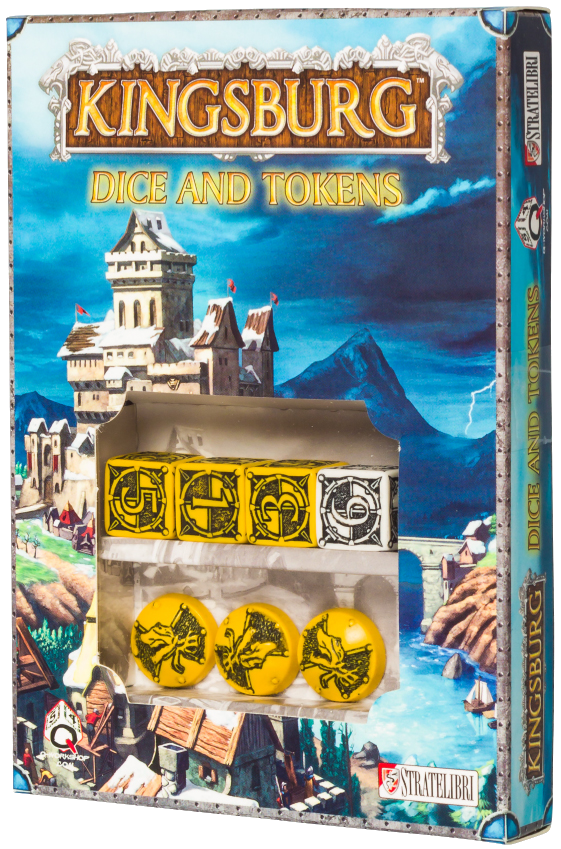 Kingsburg: Dice and Tokens (Yellow)