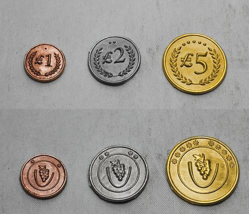 Viticulture: Custom Metal Lira Coins