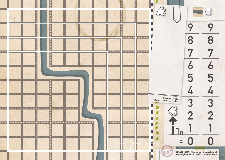 Small City: Player boards Expansion #2 - The Rivers