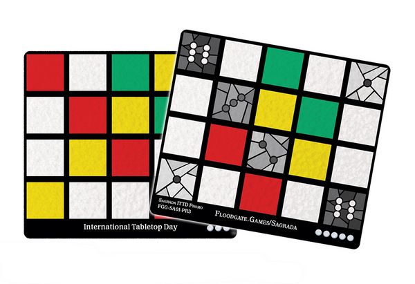 Sagrada: Promo - International Tabletop Day Window Pattern Card