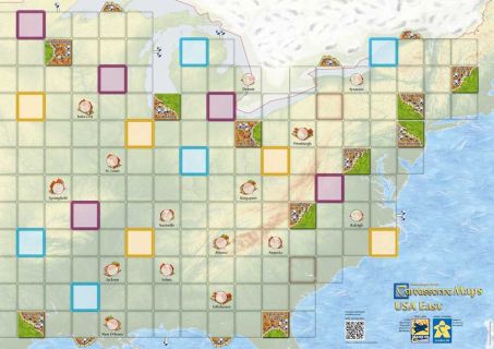 Carcassonne Maps: USA East (Import)