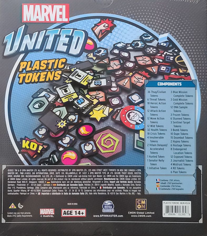 Marvel United: Plastic Tokens