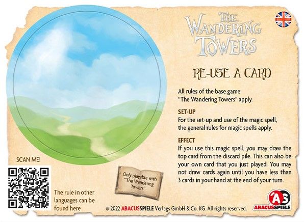The Wandering Towers: Re-Use A Card (Import)