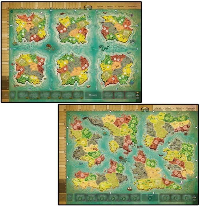 Heroes of Land, Air & Sea: Two Worlds Game Board Mat