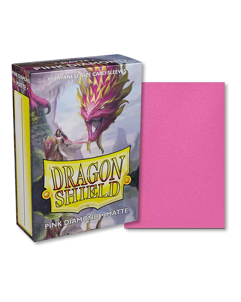 Dragon Shield - Japanese Size Matte Sleeves: Pink Diamond (60ct)