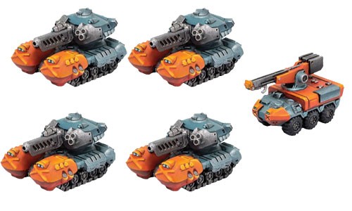 Monsterpocalypse Miniatures Game: Protector GUARD Unit - G-Tanks & Repair Truck