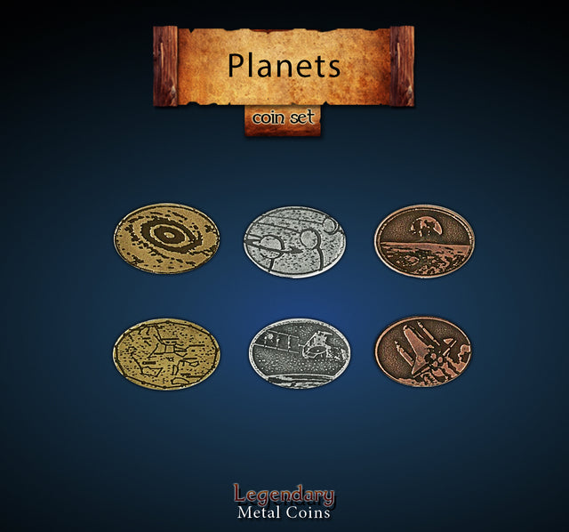 Legendary Metal Coins: Season 6 - Planets Coin Set (24 pcs)