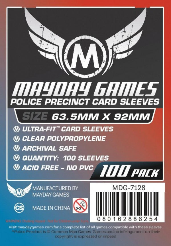 Mayday Sleeves - Custom "Police Precinct" Sized Card Sleeves