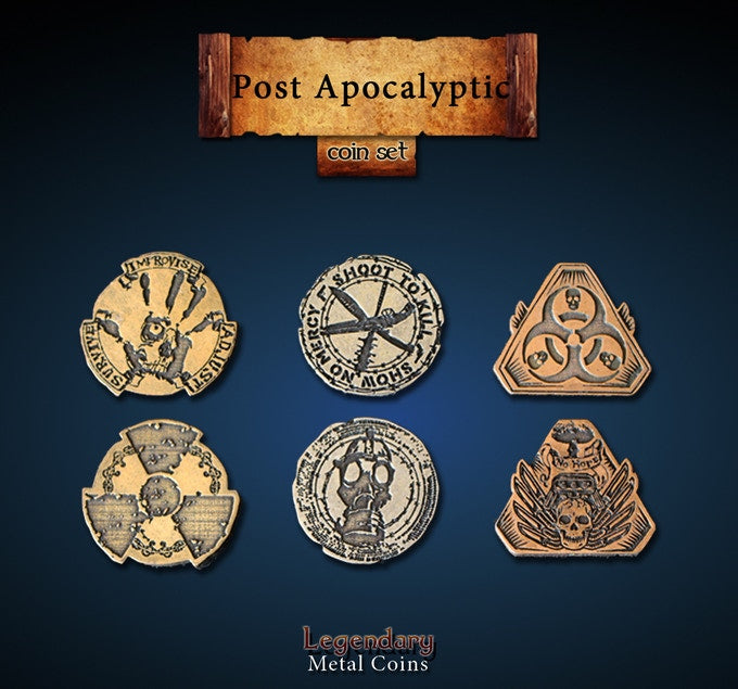 Legendary Metal Coins: Season 3 - Post Apocalyptic Coin Set (24 pcs)