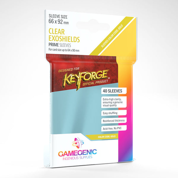Gamegenic - Keyforge Exoshields Sleeves - Clear