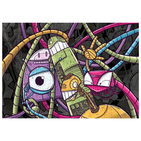 Puzzle - Lalita’s Art Shop - Puzzle Friendly Robots (200 Pieces)