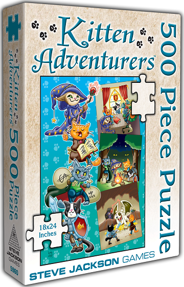 Puzzle - Steve Jackson Games - Kitten Adventurers (500 Pieces)