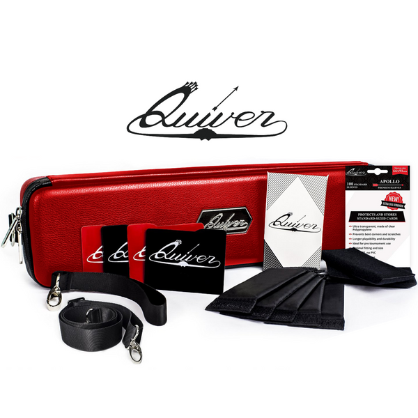Quiver Time - Portable Game Card Carrying Case (Red)