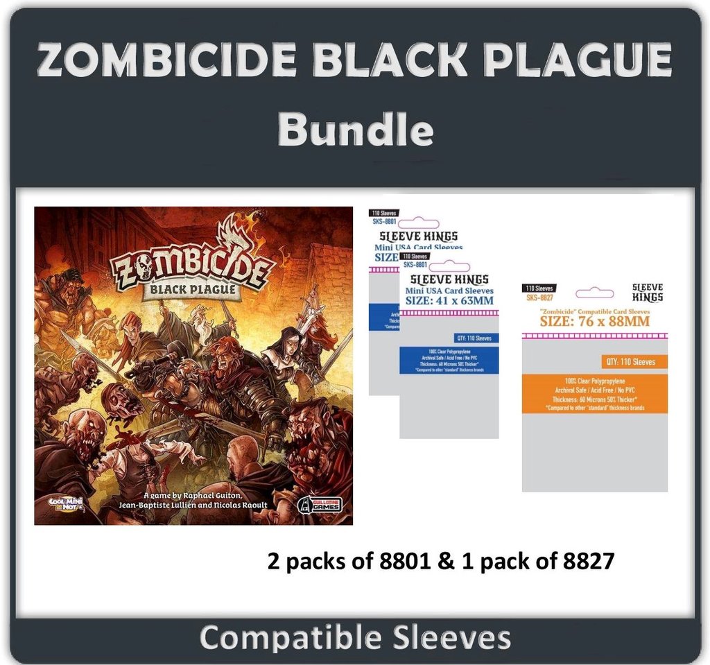 Sleeve Kings - Sleeve Bundle - Zombicide Black Plague