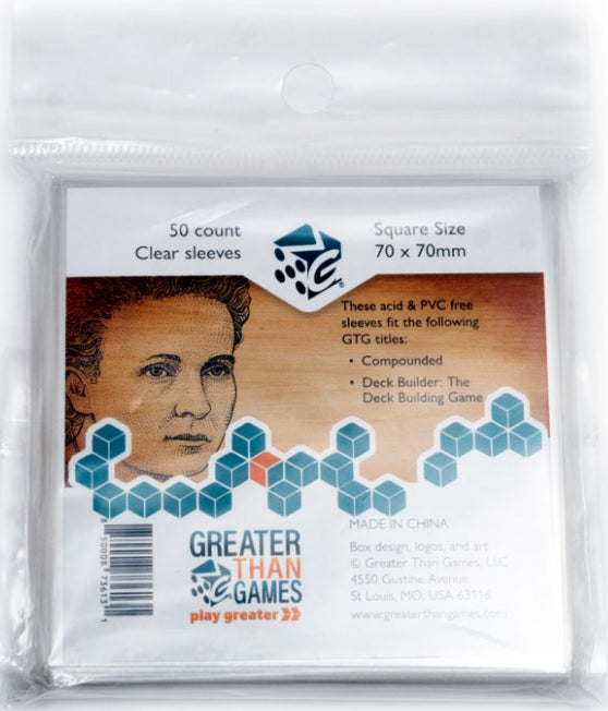 Greater Than Games - Square Size Card Sleeves (50ct)