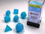 Chessex - 7-Dice Set - Luminary - Sky/Silver (Polyhedral)
