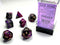 Chessex - 7-Dice Set - Gemini - Black-Purple/Gold