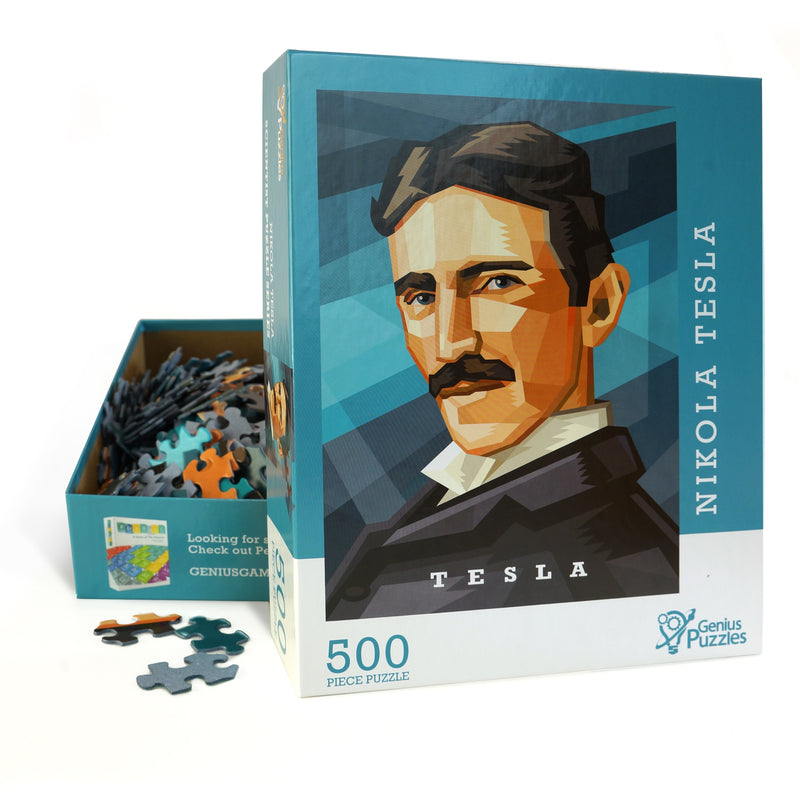 Puzzle - Genius Games - Scientist Jigsaw Puzzle Series: Nikola Tesla (500 Pieces)