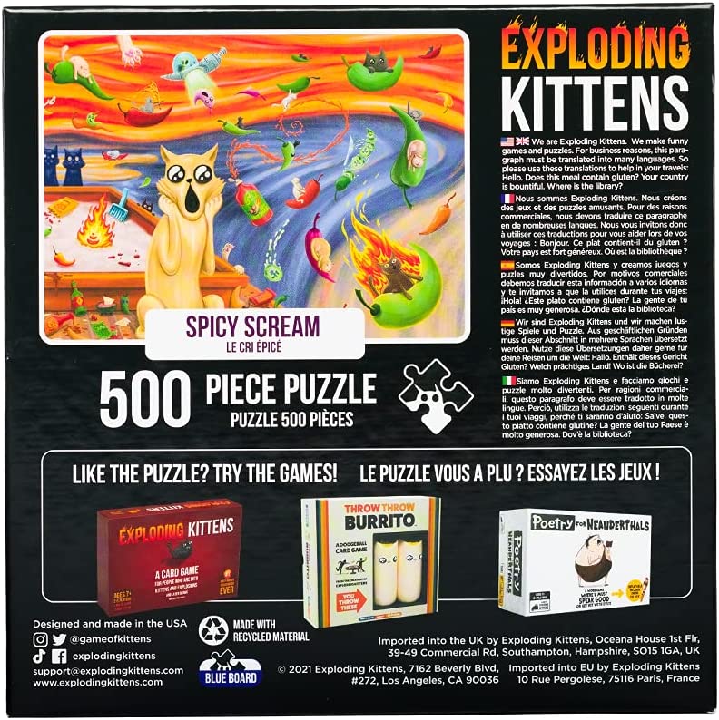 Puzzle - Exploding Kittens - Spicy Scream (500 Pieces)