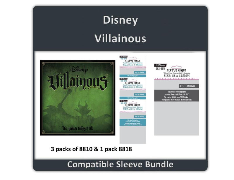 Sleeve Kings - Sleeve Bundle - Disney Villainous
