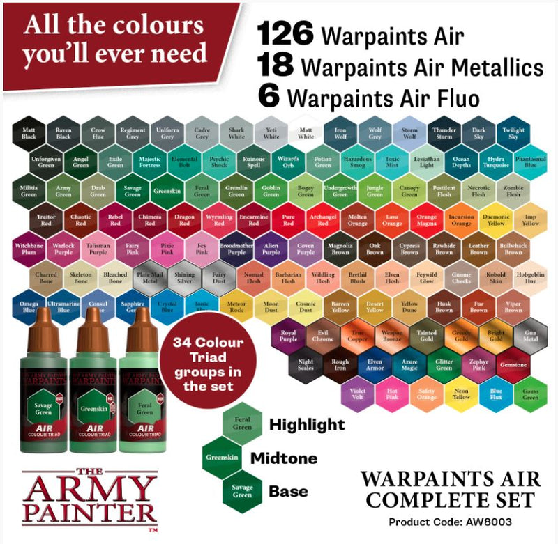 Warpaints - Air Complete Paint Set