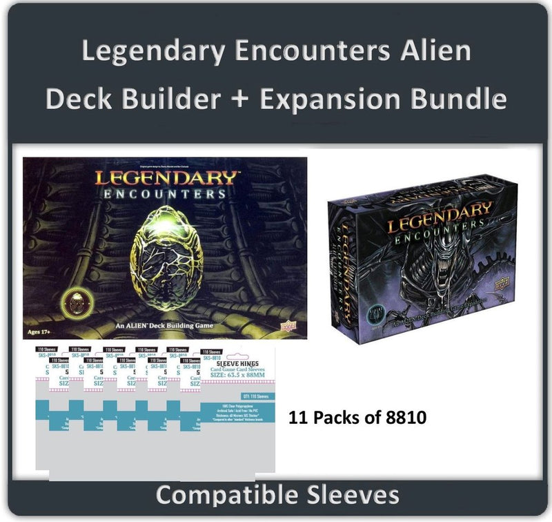 Sleeve Kings - Sleeve Bundle - Legendary Encounters: Alien Deck Building Game + Expansion