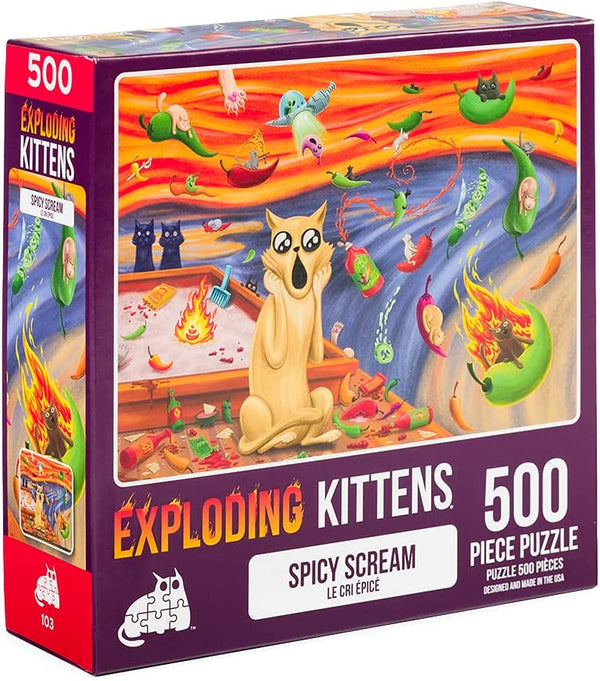 Puzzle - Exploding Kittens - Spicy Scream (500 Pieces)