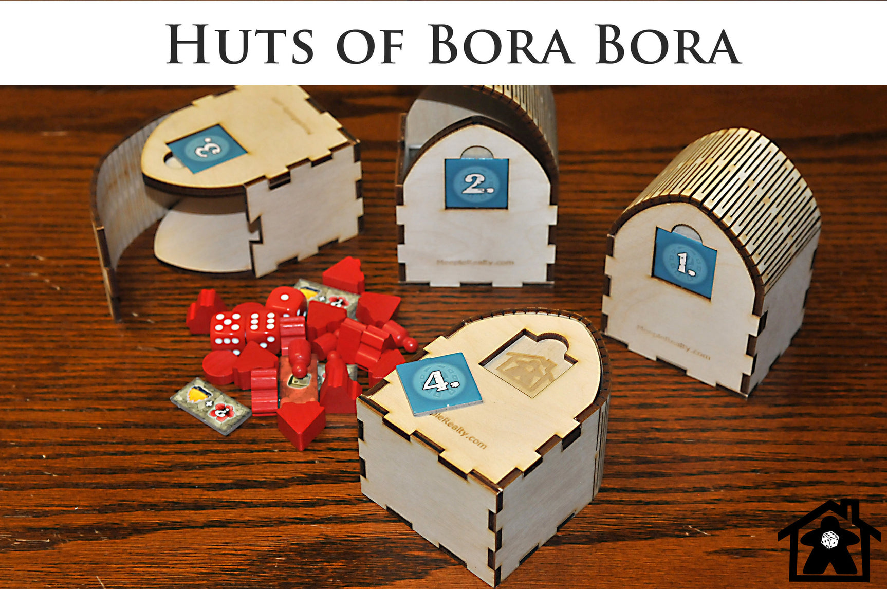 Meeple Realty - Huts of Bora Bora (Compatible with BORA BORA™)