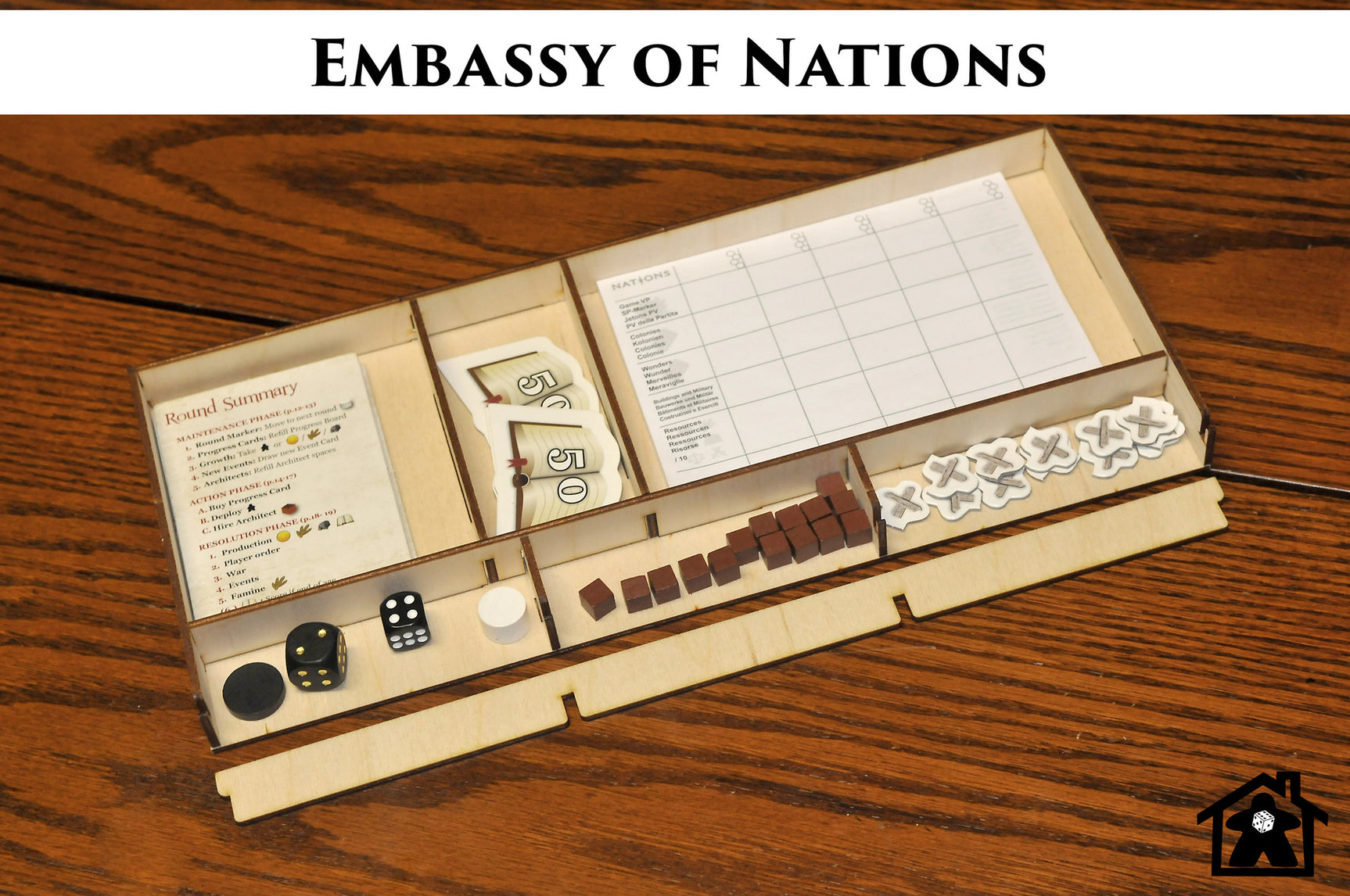 Meeple Realty - Embassy of Nations (compatible with NATIONS™)