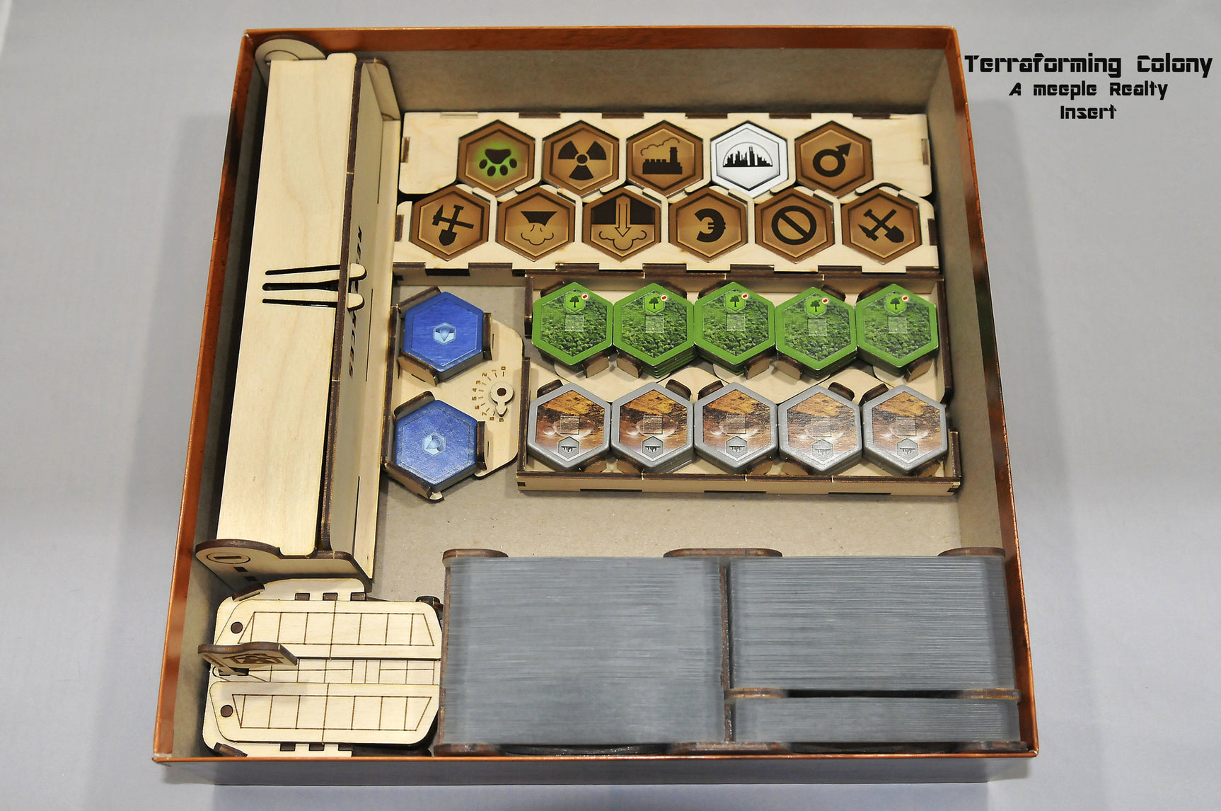 Meeple Realty - Terraforming Colony Insert (Compatible with TERRAFORMING MARS™ Second Edition)