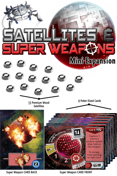 Tiny Epic Galaxies: Satellites & Super Weapons Mini Expansion