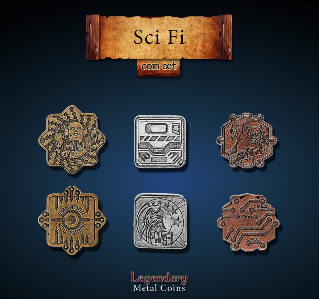 Legendary Metal Coins: Season 1 - Sci-Fi Coin Set (24 pcs)