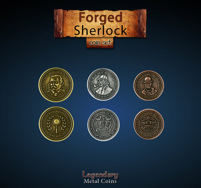Legendary Metal Coins: Season 6 - Forged Sherlock Coin Set (24 pc)