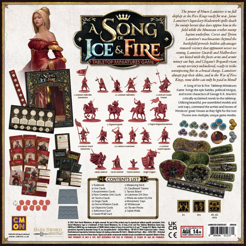 A Song of Ice & Fire: Tabletop Miniatures Game - Lannister Starter Set