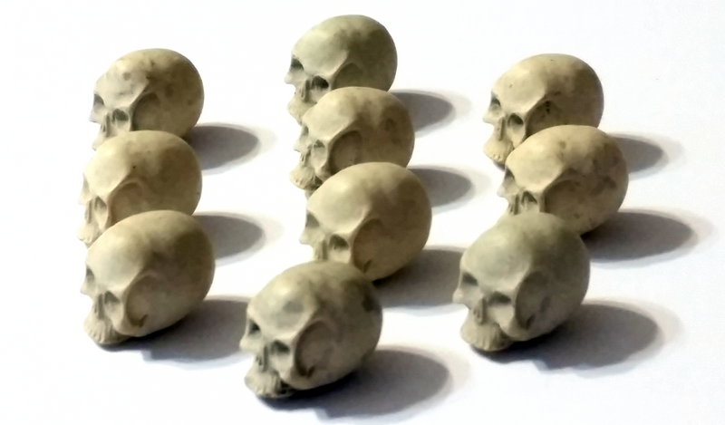 Top Shelf Gamer - Realistic Skull Tokens (set of 10)