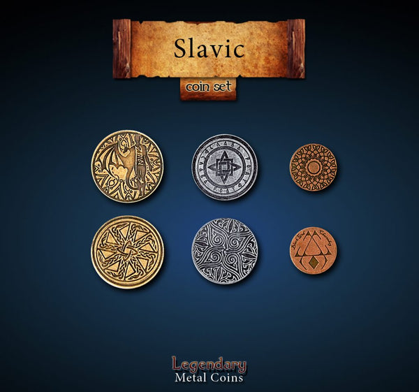 Legendary Metal Coins: Season 4 - Slavic Coin Set (24 pcs)