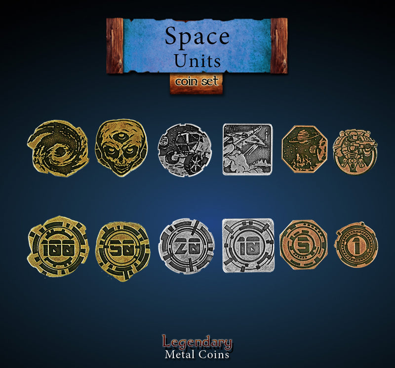Legendary Metal Coins: Season 5 - Space Units Coin Set (30 pcs)