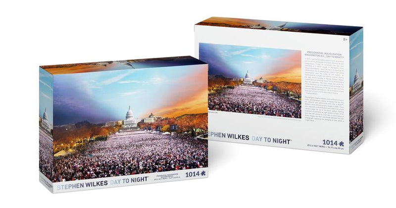 Puzzle - 4D Cityscape - Stephen Wilkes Inauguration, Washington DC, Day to Night (1000 Pieces)