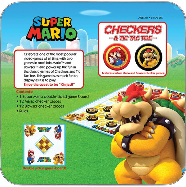 Checkers & Tic Tac Toe - Super Mario vs. Bowser