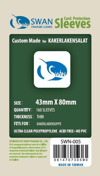 SWAN Sleeves - Card Sleeves (43 x 80 mm) - 160 Pack, Thin Sleeves