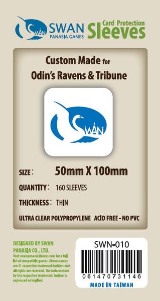 SWAN Sleeves - Card Sleeves (50 x 100 mm) - 160 Pack, Thin Sleeves