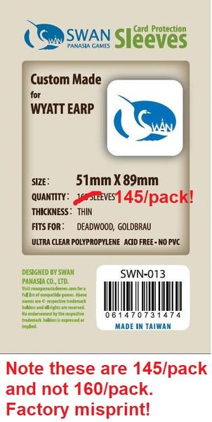 SWAN Sleeves - Card Sleeves (51 x 89 mm) - 145 Pack, Thin Sleeves