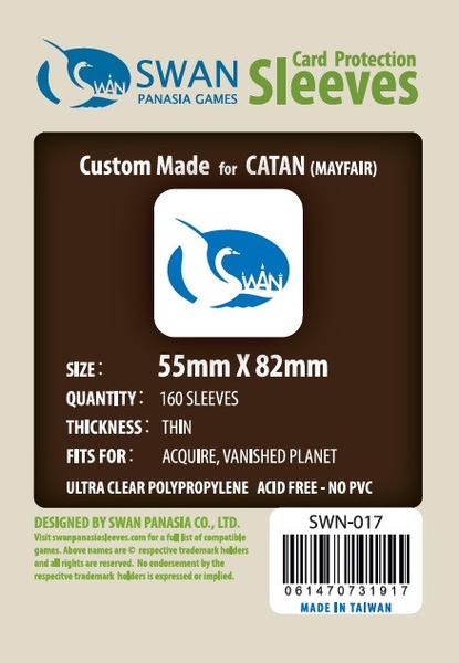 SWAN Sleeves - Card Sleeves (55 x 82 mm) - 160 Pack, Thin Sleeves