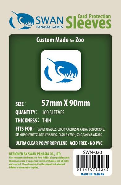 SWAN Sleeves - Card Sleeves (57 x 90 mm) - 160 Pack, Thin Sleeves - Standard USA