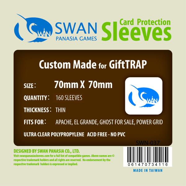 SWAN Sleeves - Card Sleeves (70 x 70 mm) - 160 Pack, Thin Sleeves