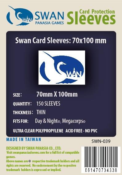 SWAN Sleeves - Card Sleeves (70 x 100 mm) - 150 Pack, Thin Sleeves