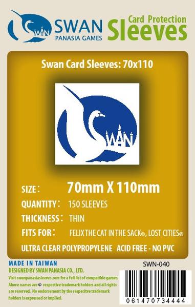 SWAN Sleeves - Card Sleeves (70 x 110 mm) - 150 Pack, Thin Sleeves