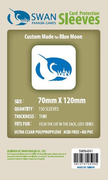 SWAN Sleeves - Card Sleeves (70 x 120 mm) - 150 Pack, Thin Sleeves