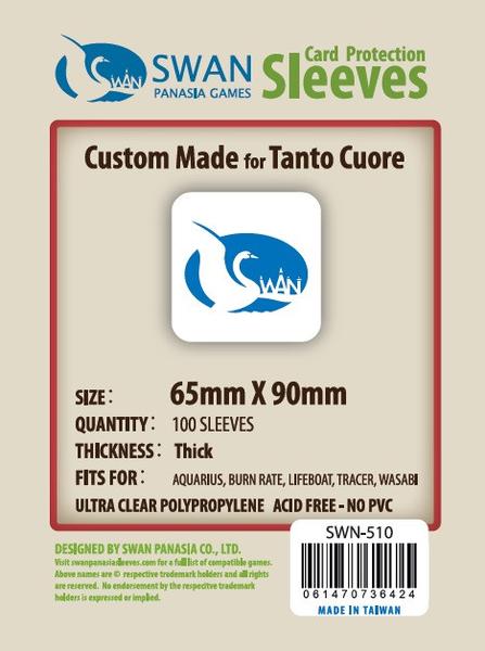 SWAN Sleeves - Card Sleeves (65 x 90 mm) - 100 Pack, Thick Sleeves